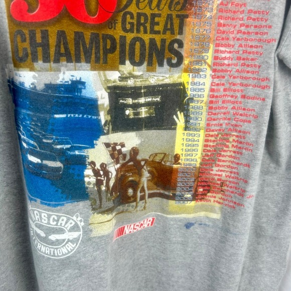 Nascar Daytona 500 50th Anniversary 2008 Shirt Unisex Adult Medium Gray Car Race - Picture 6 of 6